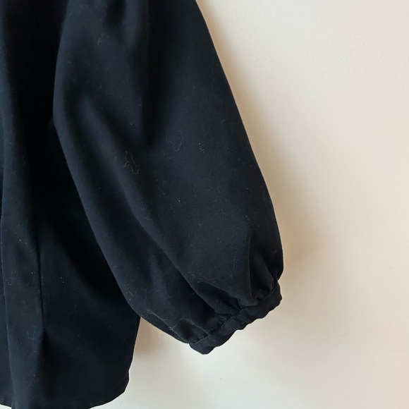 Oak+Fort puffy shoulder cropped blazer - Picture 10 of 11